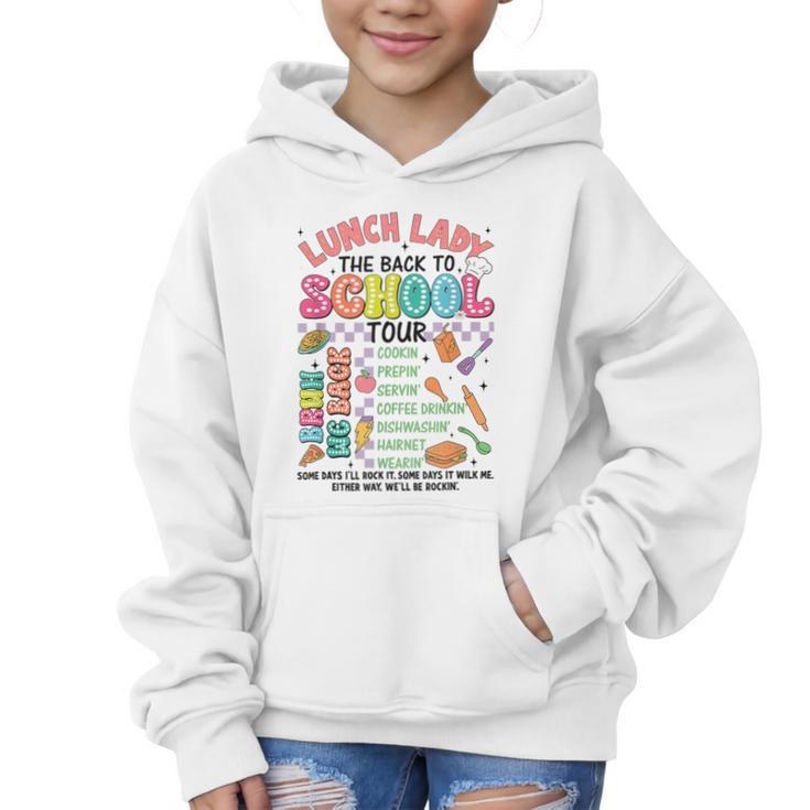 Lunch Cafeteria Crew Lady Back To School Tour Graphic Kid Hoodie