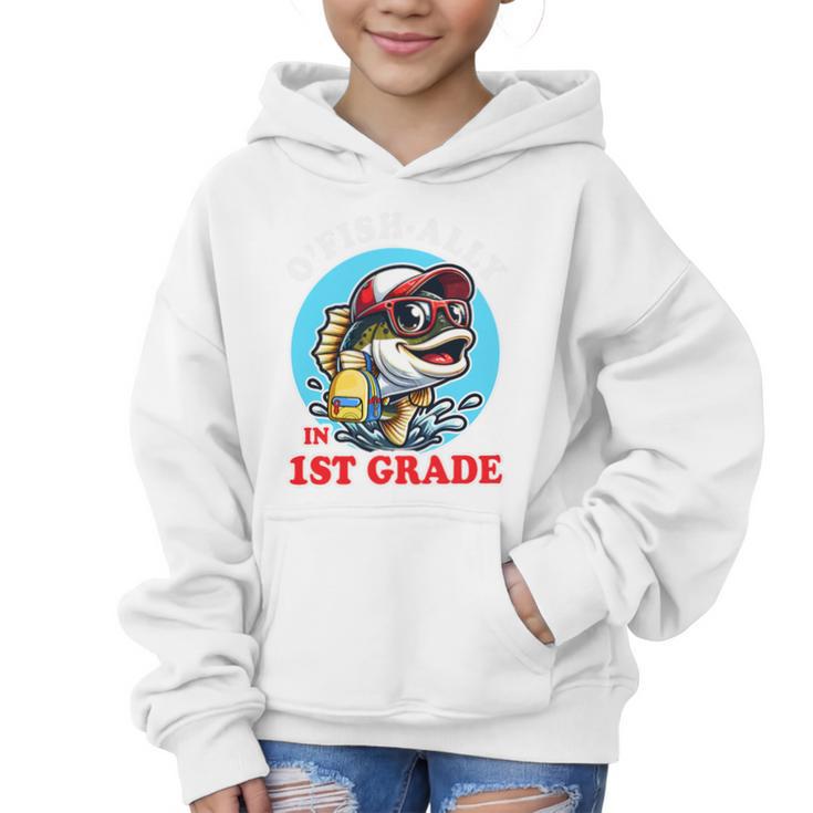 O’Fish-Ally a 1st Grade Mom Back To School Premium Tri-Blend Graphic Kid Hoodie