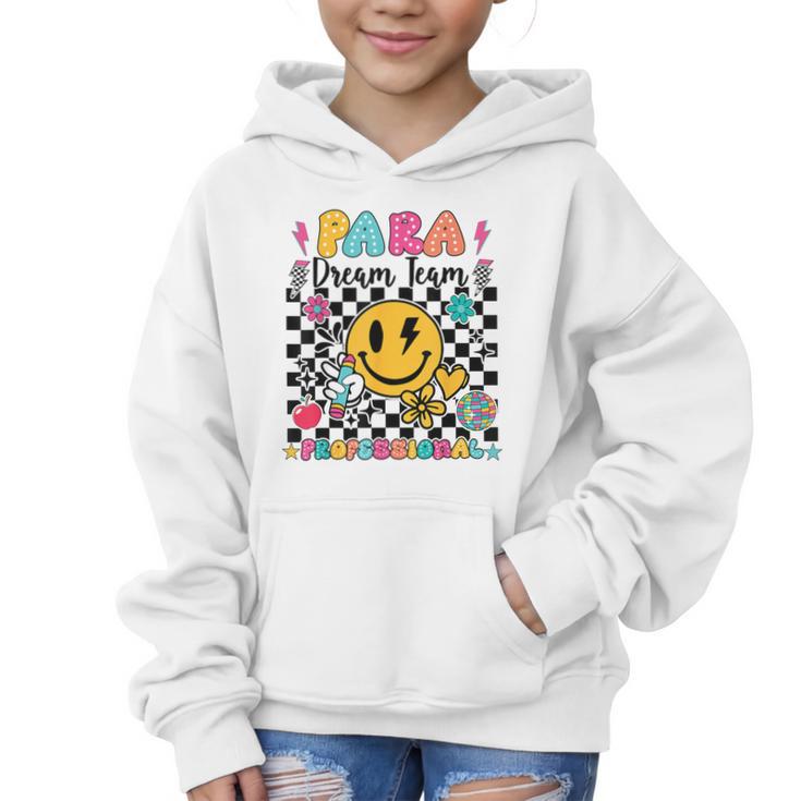 Para Dream Team Paraprofessional First Day Back To School Graphic Kid Hoodie