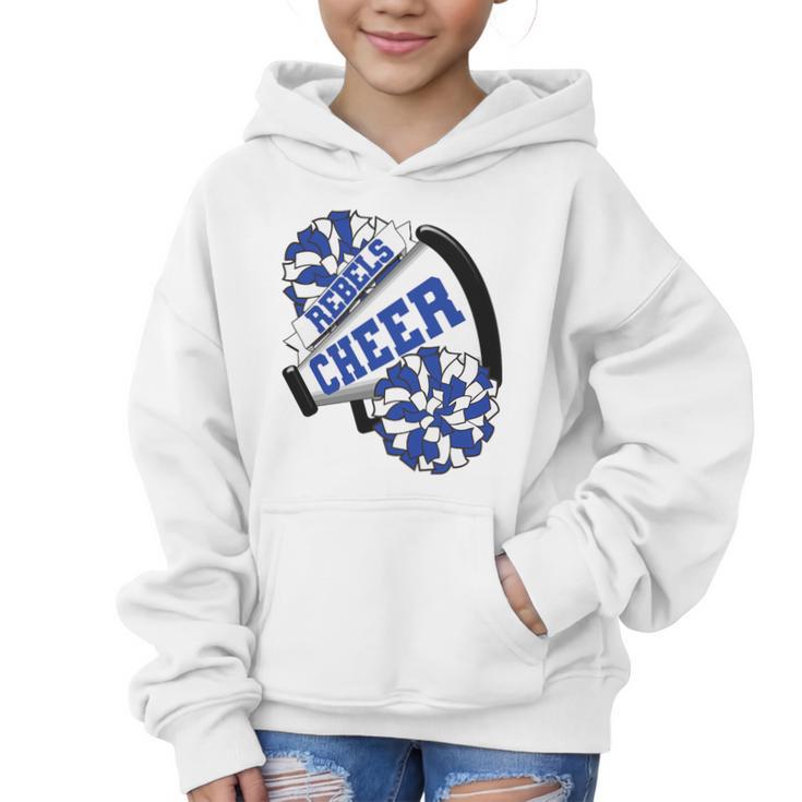 Rebels Cheer Back To School Cheerleading Spirit B Premium Tri-Blend Graphic Kid Hoodie