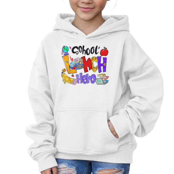 School Lunch Hero Cafeteria Squad Workers Back To School Graphic Kid Hoodie
