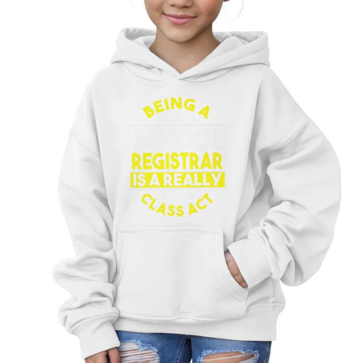School Registry Student Enrollment Back To School Registrar Premium Graphic Kid Hoodie