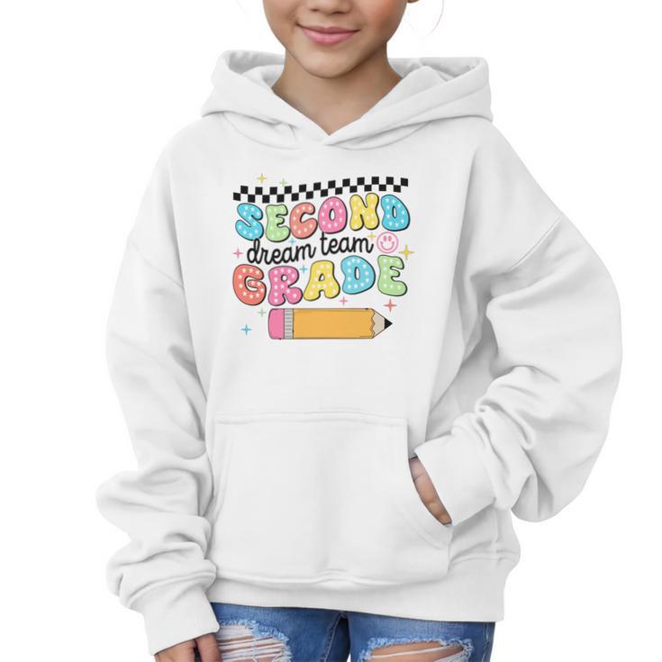 Second Grade Dream Team Back To School First Day Of School Performance Graphic Kid Hoodie