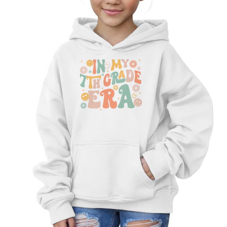 In My Seventh Grade Era Retro 7th Grade Back To School Premium Tri-Blend Graphic Kid Hoodie
