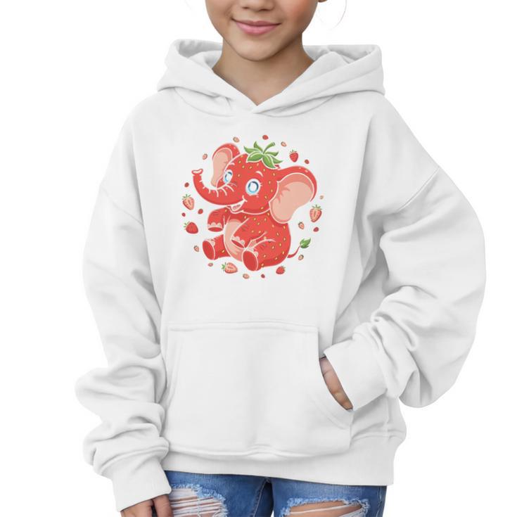 Strawberry Elephant Italian Brainrot Meme Back To School Premium Tri-Blend Graphic Kid Hoodie