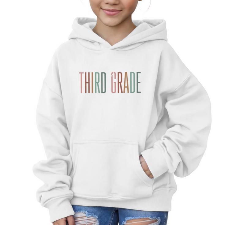 Third Grade Oh Hey Retro Back To School 3rd Grade Performance Graphic Kid Hoodie