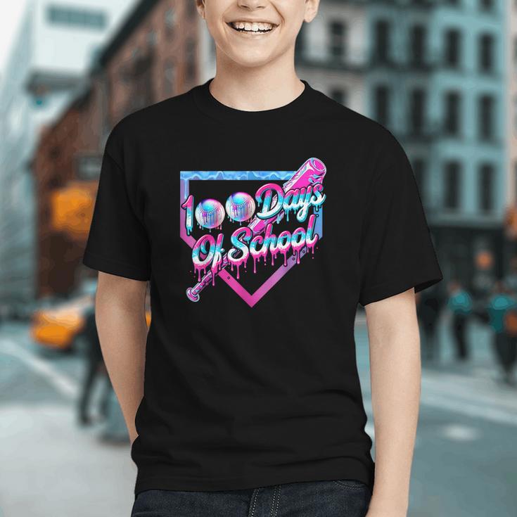 100 Days Of School Baseball 100th Day Ice Cream Boys Kids Graphic Youth 100 Days Of School Baseball 100th Day Ice Cream Boys Kids Graphic Youth