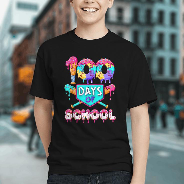 100 Days Of School Baseball Boys Kids Graphic Youth 100 Days Of School Baseball Boys Kids Graphic Youth