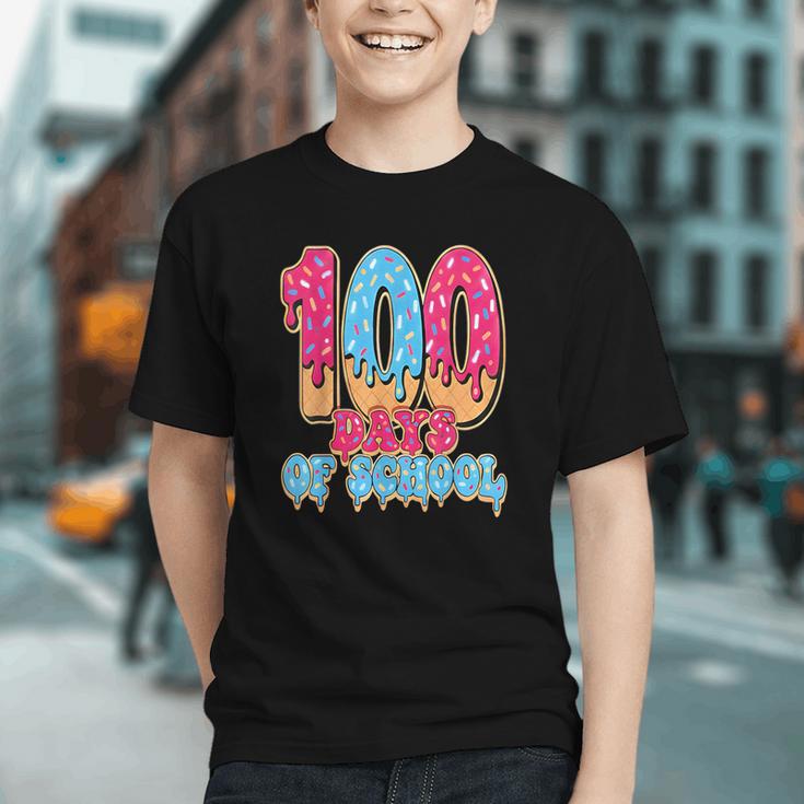 100 Days Of School Baseball Drip 100th Day Of School Graphic Youth 100 Days Of School Baseball Drip 100th Day Of School Graphic Youth