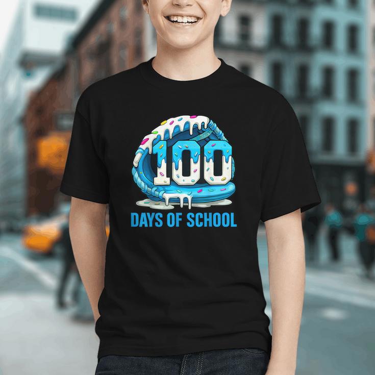 100 Days Of School Baseball Drip Ice Cream Kid Boy 100th Day Graphic Youth 100 Days Of School Baseball Drip Ice Cream Kid Boy 100th Day Graphic Youth