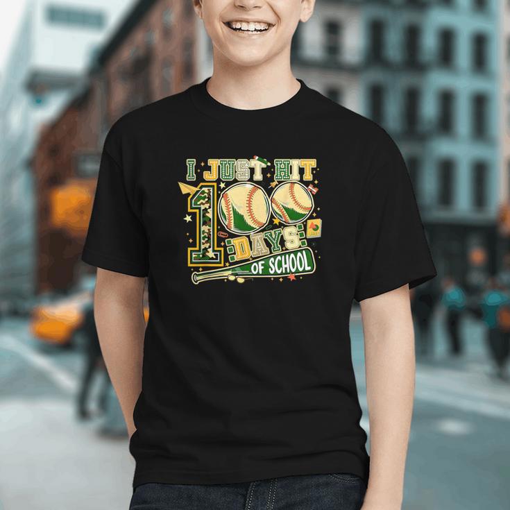 100 Days Of School Baseball I Just Hit 100 Days Boy COUNSELO Graphic Youth 100 Days Of School Baseball I Just Hit 100 Days Boy COUNSELO Graphic Youth
