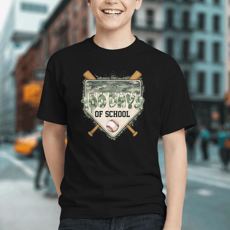 100 Days Of School Home Plate Camo Baseball Dripping Boys Graphic Youth 100 Days Of School Home Plate Camo Baseball Dripping Boys Graphic Youth