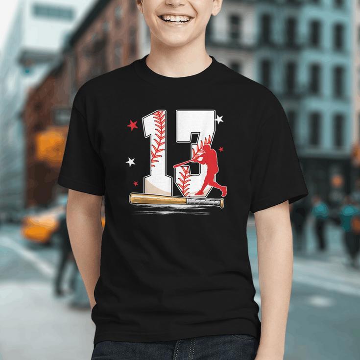 13 Years Old Baseball Birthday Boy 13th Bday Party Graphic Youth 13 Years Old Baseball Birthday Boy 13th Bday Party Graphic Youth