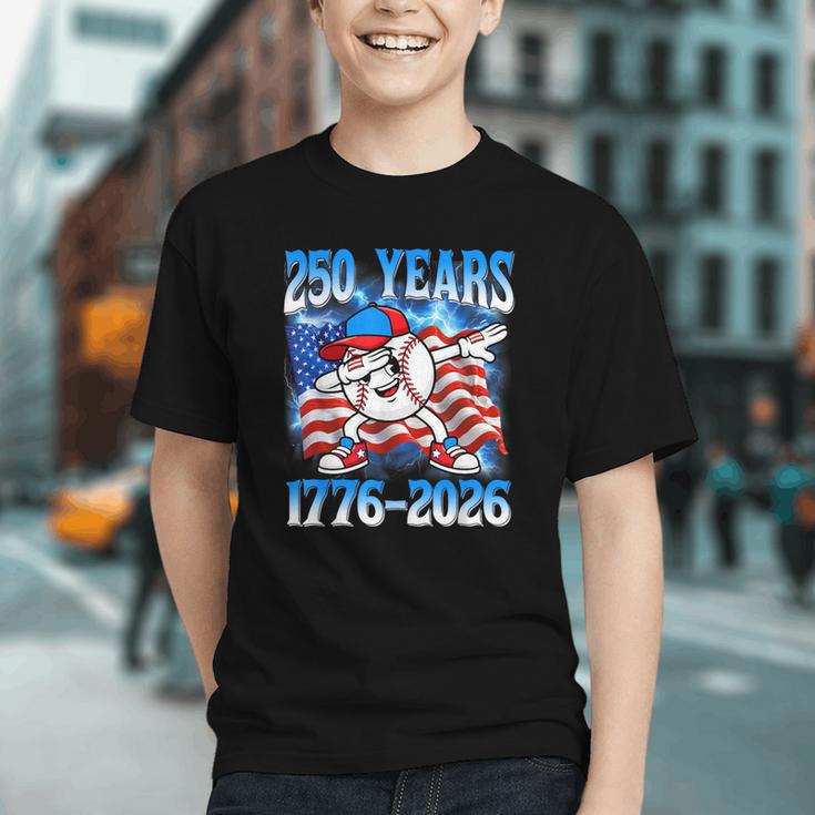 250 Years 1776 2026 250th Baseball American Flag 4th Of July Graphic Youth 250 Years 1776 2026 250th Baseball American Flag 4th Of July Graphic Youth