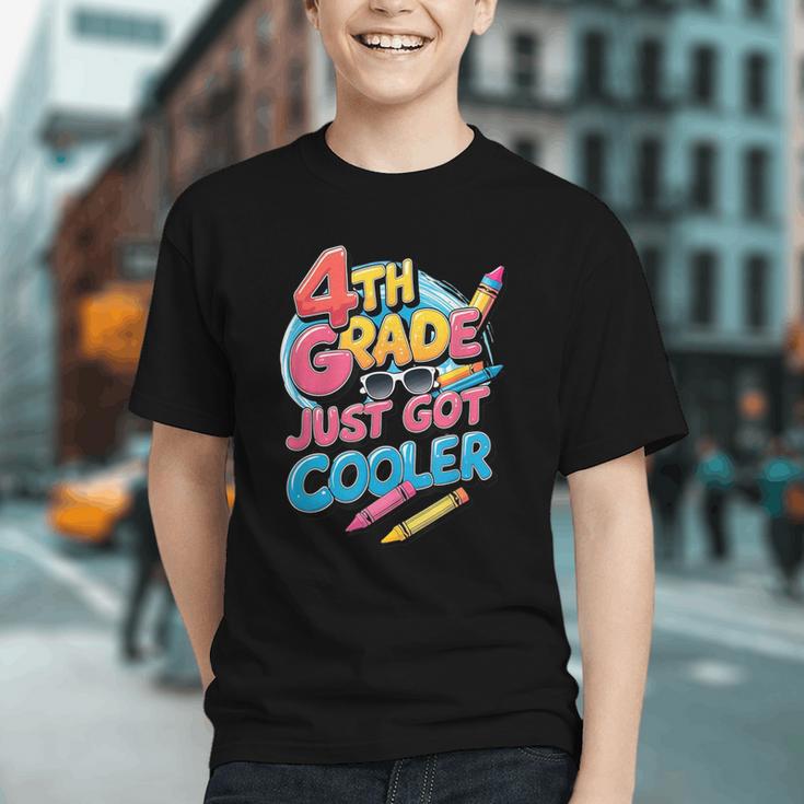 4th Grade Back To School Just Got Cooler Shirt Boys Girls Graphic Youth