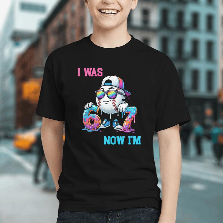 I Was 6 Now I'm 7 Baseball Birthday Drip Ice Cream Boy Graphic Youth I Was 6 Now I'm 7 Baseball Birthday Drip Ice Cream Boy Graphic Youth