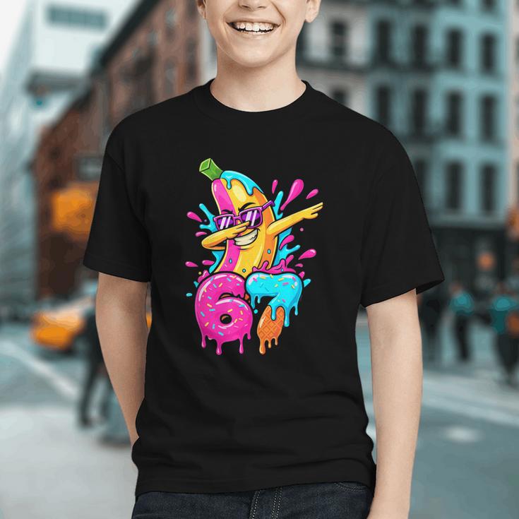 67 Baseball Dabbing Banana 6 7 Dripping Ice Cream Meme Graphic Youth