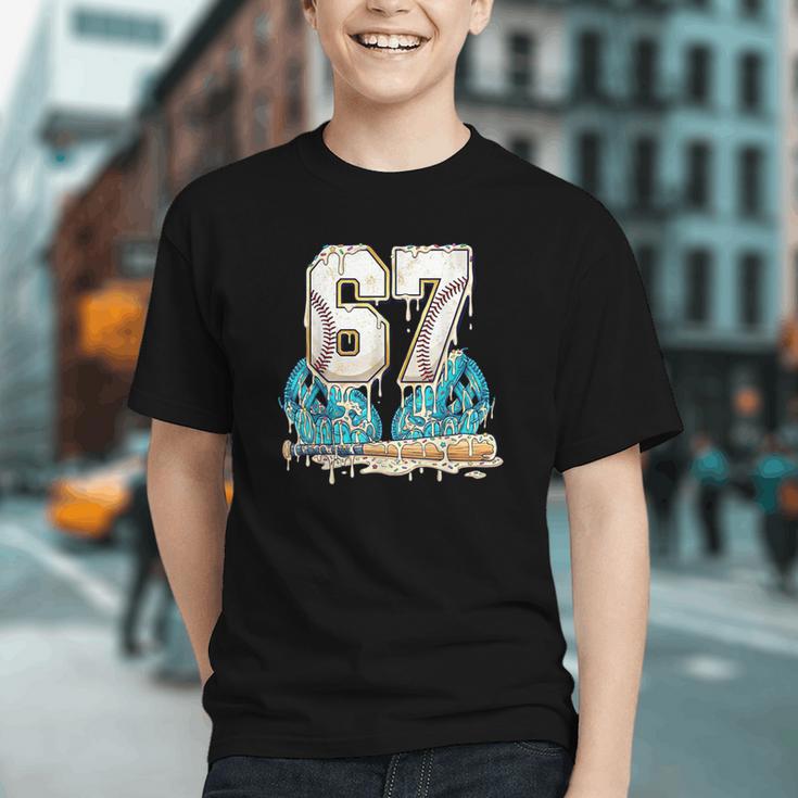 67 Baseball Drip Boys Youth Kids 6-7 Ice Cream Dripping 6 7 Graphic Youth 67 Baseball Drip Boys Youth Kids 6-7 Ice Cream Dripping 6 7 Graphic Youth