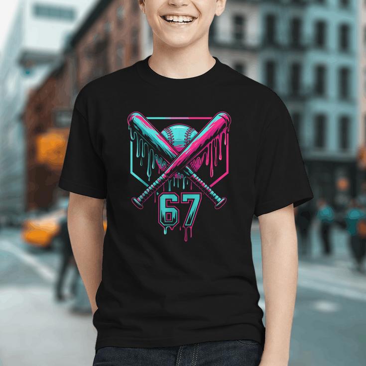 67 Baseball Drip Six Seven Gen Alpha Slag Graphic Youth