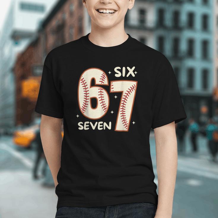 67 Baseball Six Seven 6 7 Meme Kids 67 Teen Boys 6-7 Graphic Youth