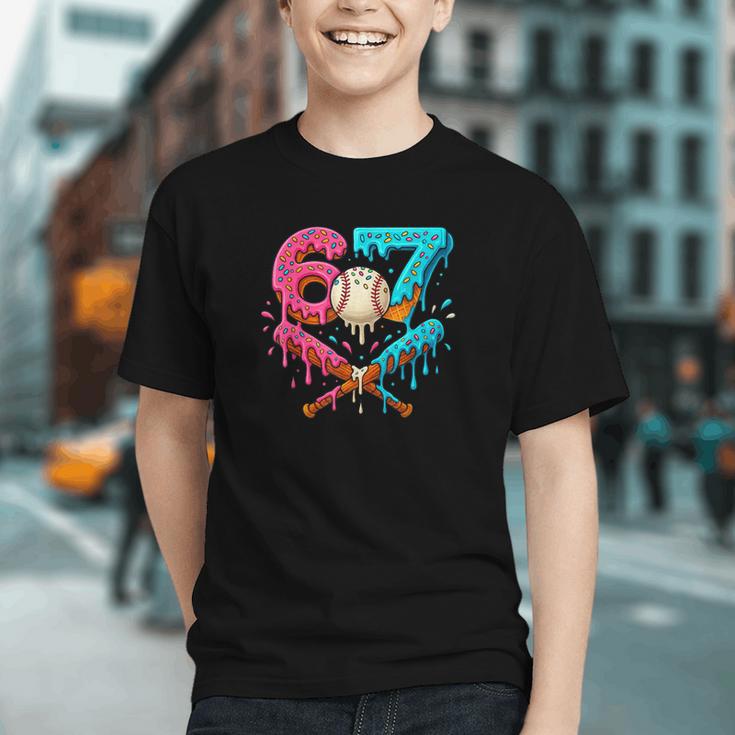 67 Ice Cream Drip Baseball Meme – Six Seven Gen Alpha Graphic Youth