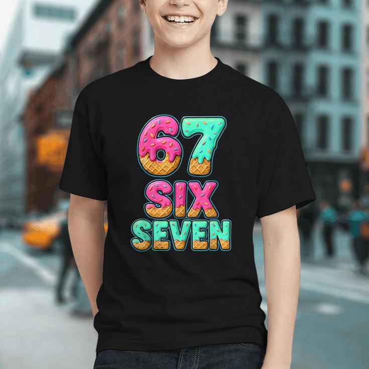 67 Ice Cream Drip Baseball Six Seven 6-7 Meme Teen Boy Graphic Youth