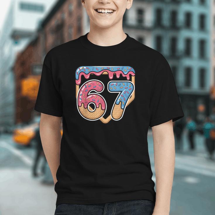 67 Ice Cream Drip Meme Baseball Graphic Youth