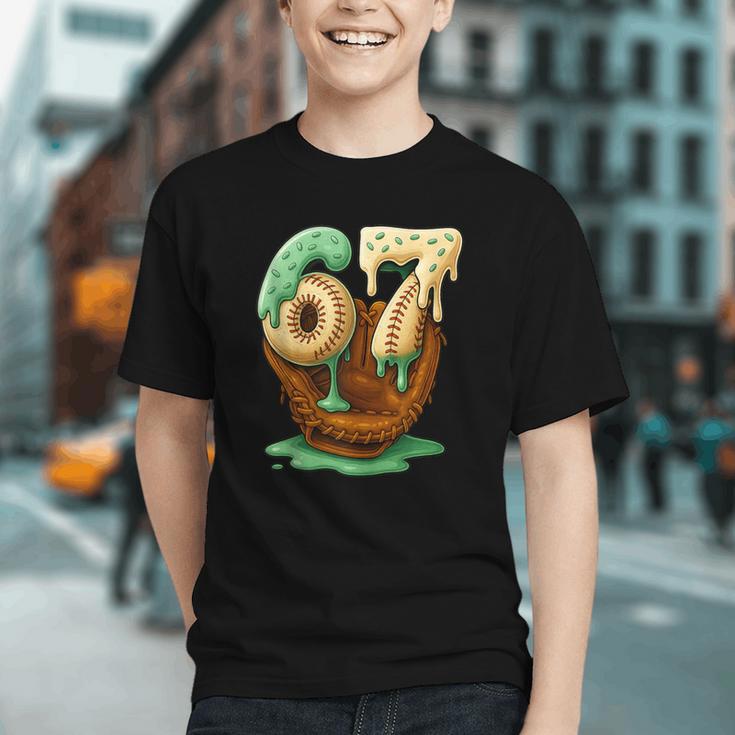 67 Ice Cream Drip Six Seven Baseball Graphic Youth 67 Ice Cream Drip Six Seven Baseball Graphic Youth
