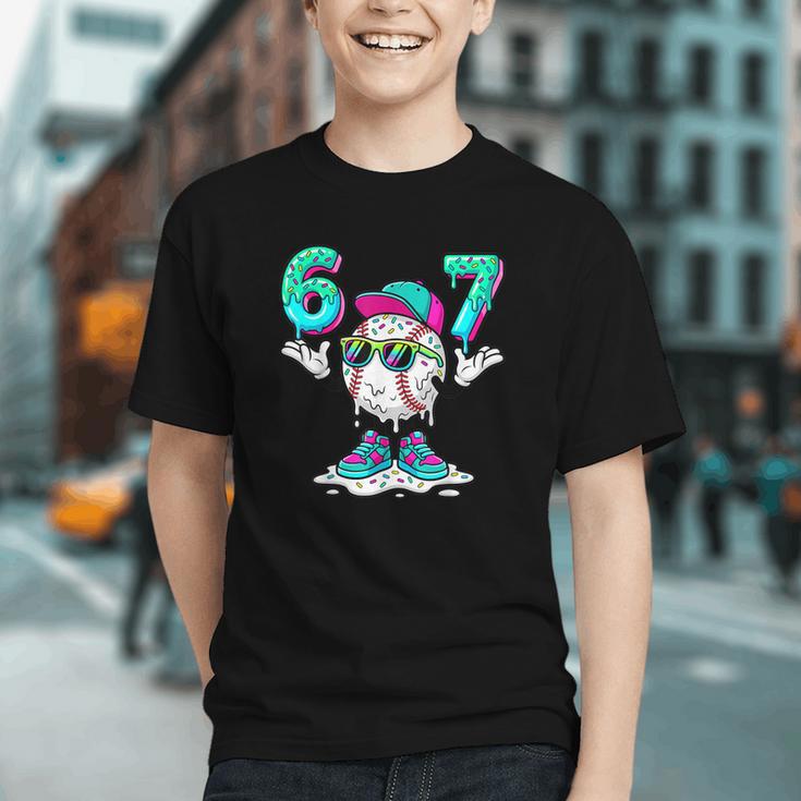 67 Meme Six Seven 6 7 Meme Baseball Drip Graphic Youth