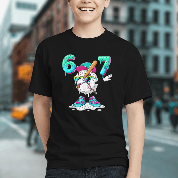 67 Meme Six Seven 6 7 Meme Dab Baseball Ice Cream Drip Graphic Youth 67 Meme Six Seven 6 7 Meme Dab Baseball Ice Cream Drip Graphic Youth