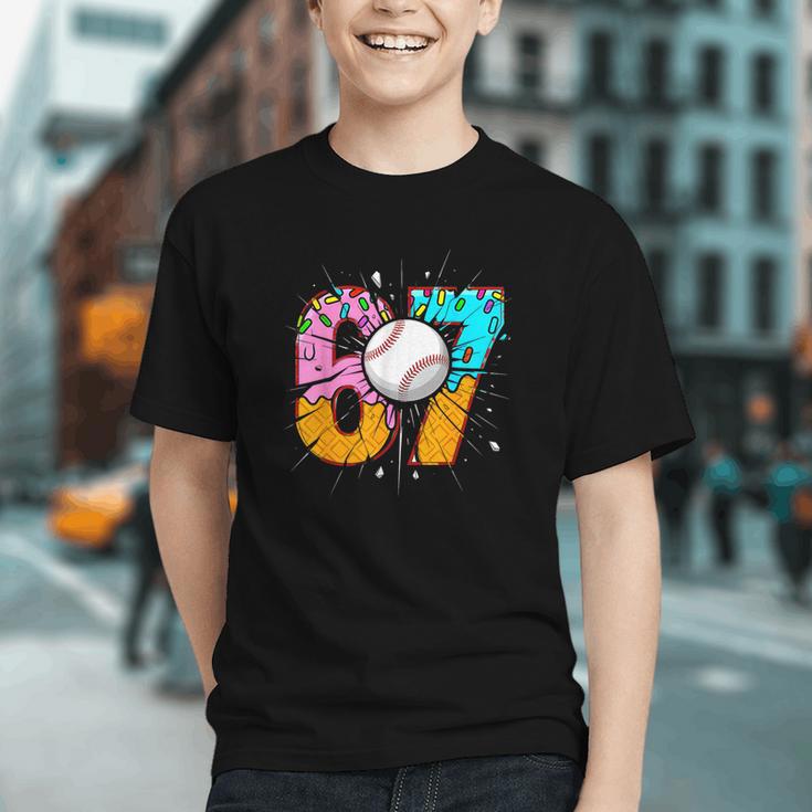 67 Six Seven 6 7 Boys 67 Baseball Ice Cream Drip 6 7 Graphic Youth