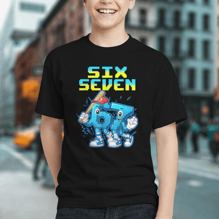 67 Six Seven 6-7 Italian Brainrot Kids Baseball Meme Graphic Youth 67 Six Seven 6-7 Italian Brainrot Kids Baseball Meme Graphic Youth