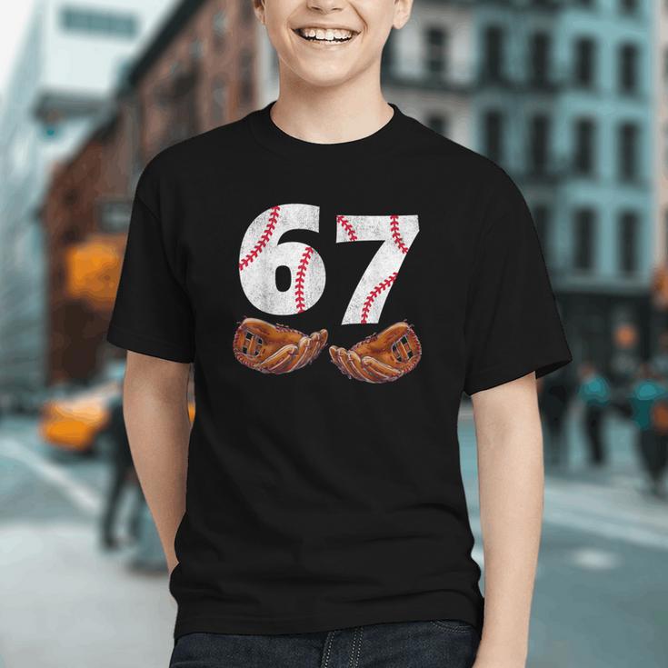 67 Trend Baseball Glove Number Style Graphic Youth 67 Trend Baseball Glove Number Style Graphic Youth