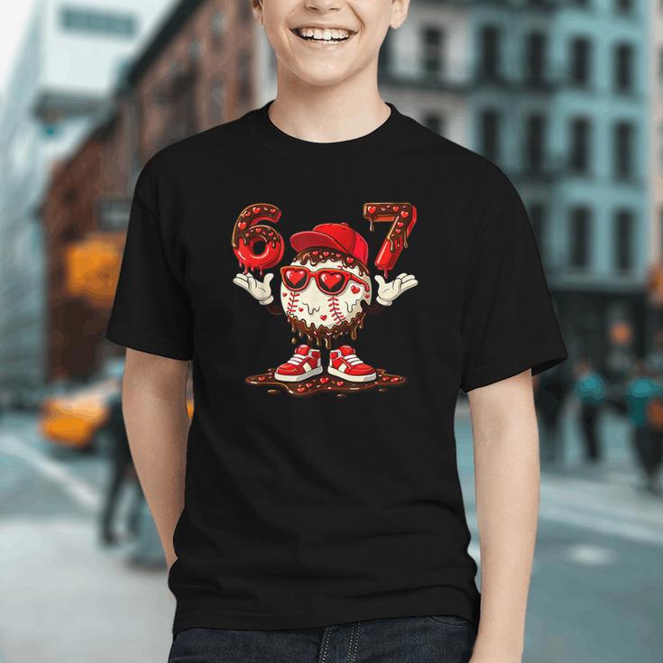 67 Valentine Day Baseball Chocolate Ice Cream Drip Graphic Youth 67 Valentine Day Baseball Chocolate Ice Cream Drip Graphic Youth