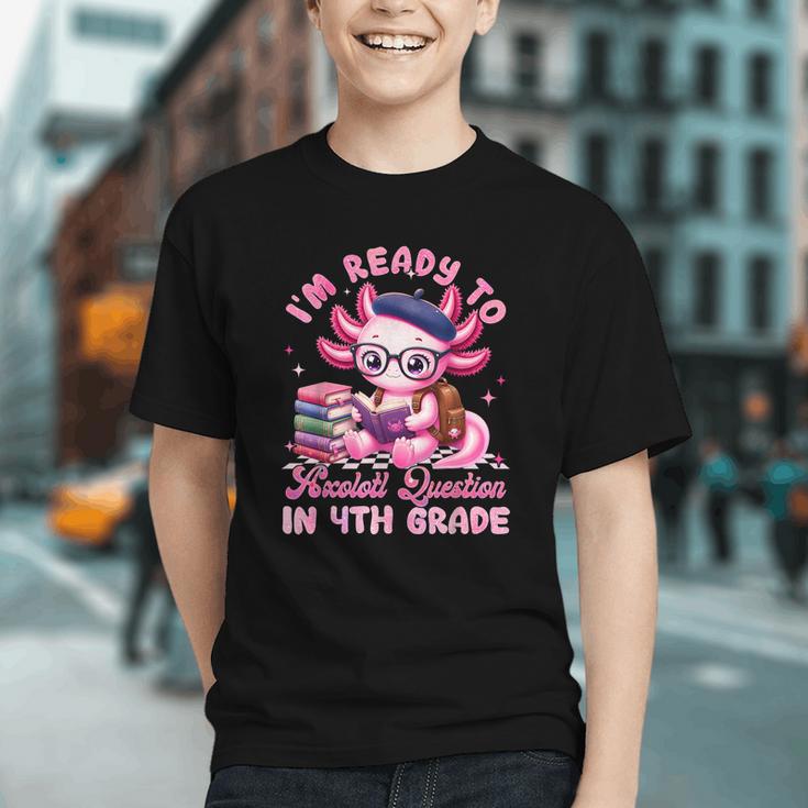 Axolotl Questions! Fun 4th Grade Back to School Youth T-shirt