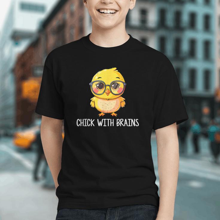 Back To School Chick With Brains Smart Intelligent Girls Graphic Youth Back To School Chick With Brains Smart Intelligent Girls Graphic Youth