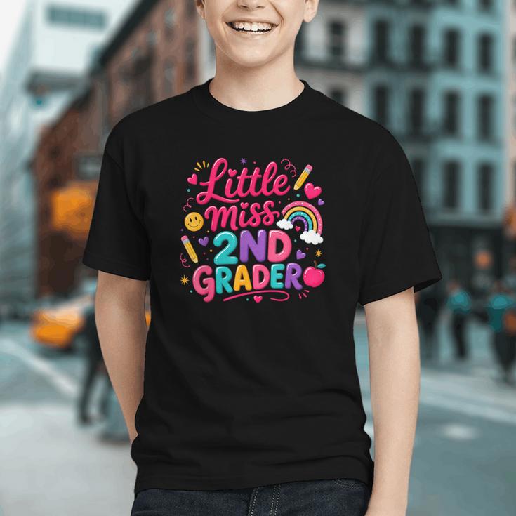 Back To School Little Miss 2nd Grader Rainbow Girl Graphic Youth Back To School Little Miss 2nd Grader Rainbow Girl Graphic Youth