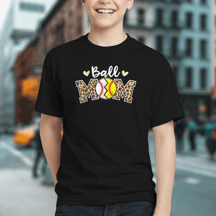 Ball Mom Leopard Baseball Softball Player Mom Graphic Youth Ball Mom Leopard Baseball Softball Player Mom Graphic Youth