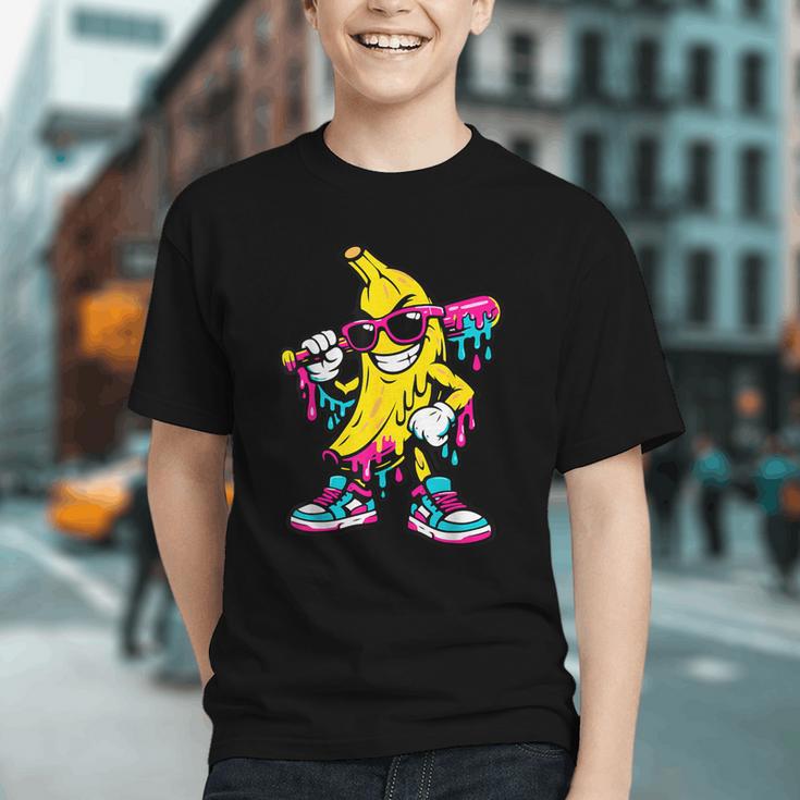 Banana Baseball Drip Graphic Youth