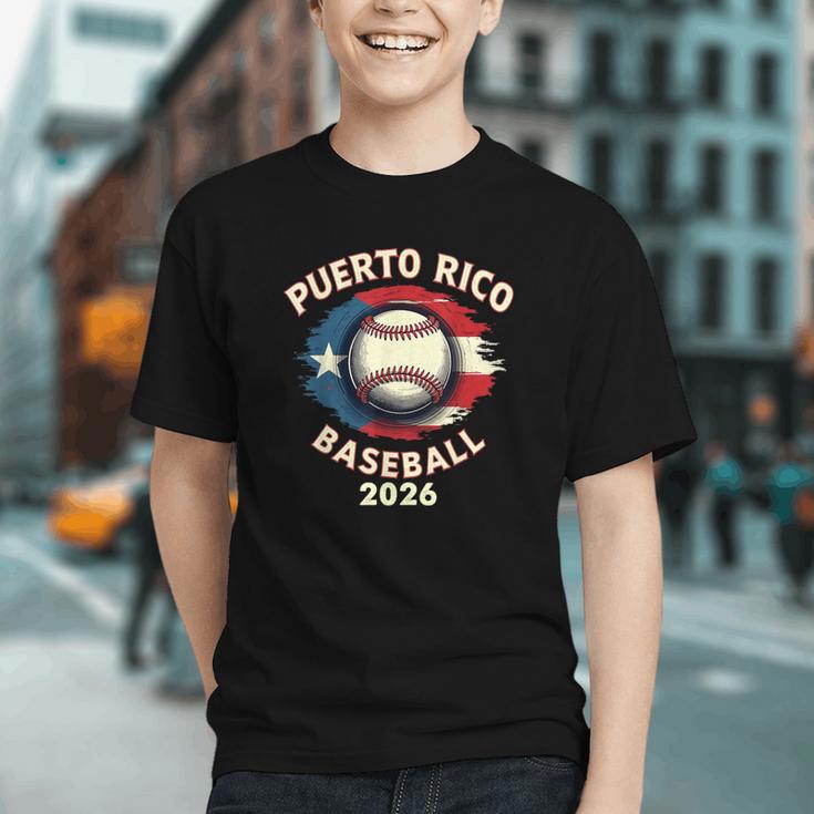Baseball 2026 Puerto Rico Island Pride Sports Theme Graphic Youth Baseball 2026 Puerto Rico Island Pride Sports Theme Graphic Youth