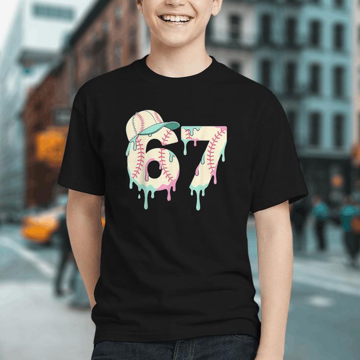 Baseball 67 Drip Six Seven Baseball Dripping Boys Kids Graphic Youth