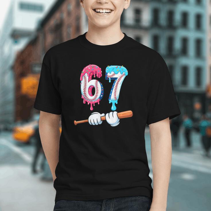 Baseball 67 Ice Cream Drip Six Seven Boys Graphic Youth Baseball 67 Ice Cream Drip Six Seven Boys Graphic Youth
