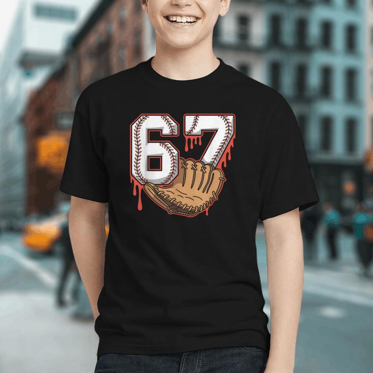 Baseball 67 Six Seven Alpha Slang 6 7 Meme Kids Teachers Boy Graphic Youth