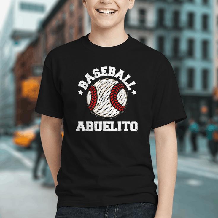 Baseball Abuelito Distressed Vintage Grandpa Game Day Graphic Youth
