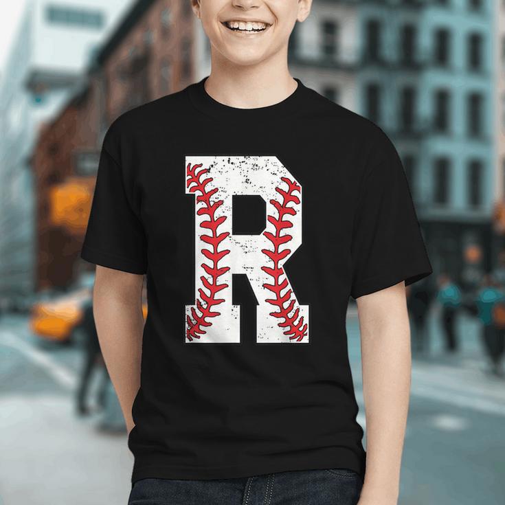 Baseball Alphabet Monogram Initial Letter R Graphic Youth Baseball Alphabet Monogram Initial Letter R Graphic Youth