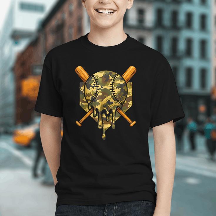 Baseball Camo Boys Ice Cream Youth Baseball Graphic Youth