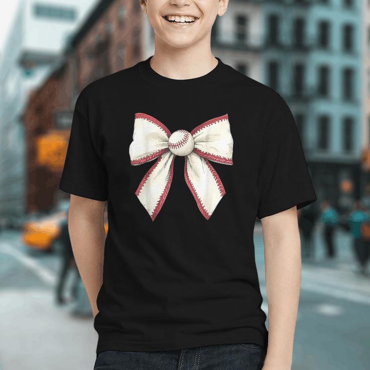 Baseball Coquette Bow Cute Baseball Game Graphic Youth Baseball Coquette Bow Cute Baseball Game Graphic Youth