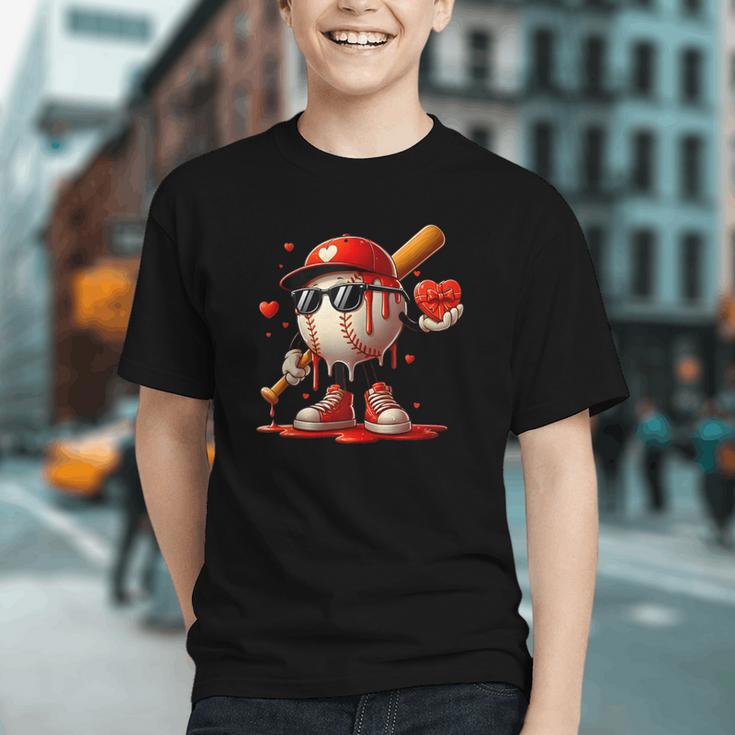 Baseball Drip Ice Cream Apparel Youth Boy Valentine Graphic Youth Baseball Drip Ice Cream Apparel Youth Boy Valentine Graphic Youth
