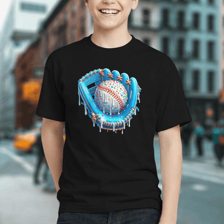 Baseball Drip Ice Cream Glove With Sprinkles Ball Boys Youth Graphic Youth Baseball Drip Ice Cream Glove With Sprinkles Ball Boys Youth Graphic Youth