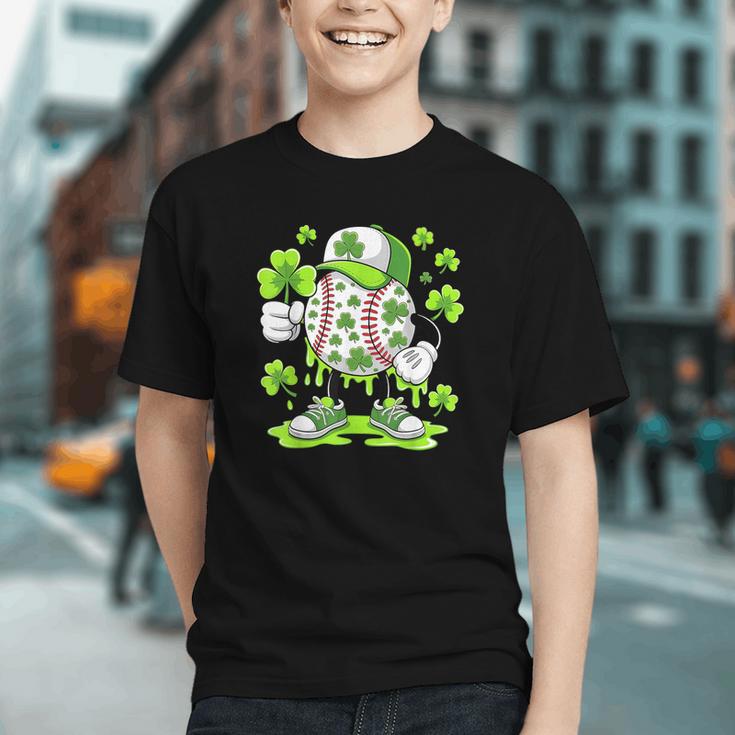 Baseball Drip Ice Cream Shamrock Irish St Patricks Men Graphic Youth
